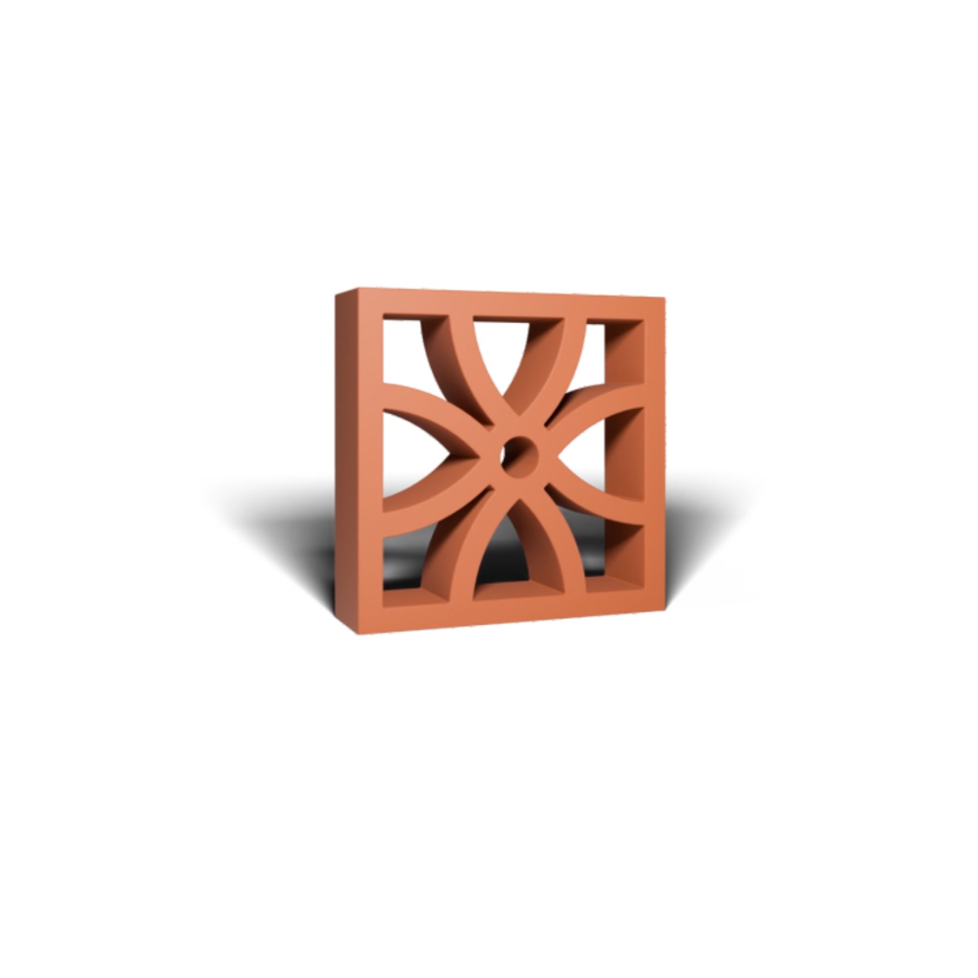 Four Petal terracotta jali / Four Petal Breeze Block