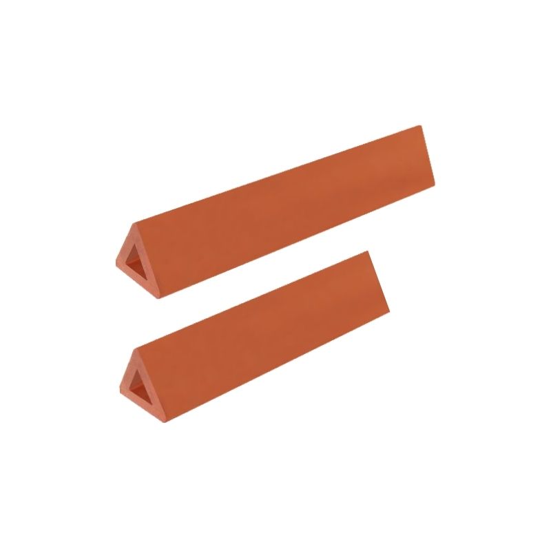 Triangle pipe terracotta jali