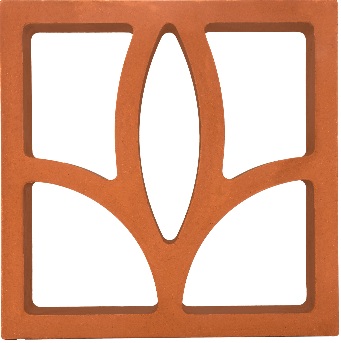 Lily terracotta jali / Lily Breeze Block