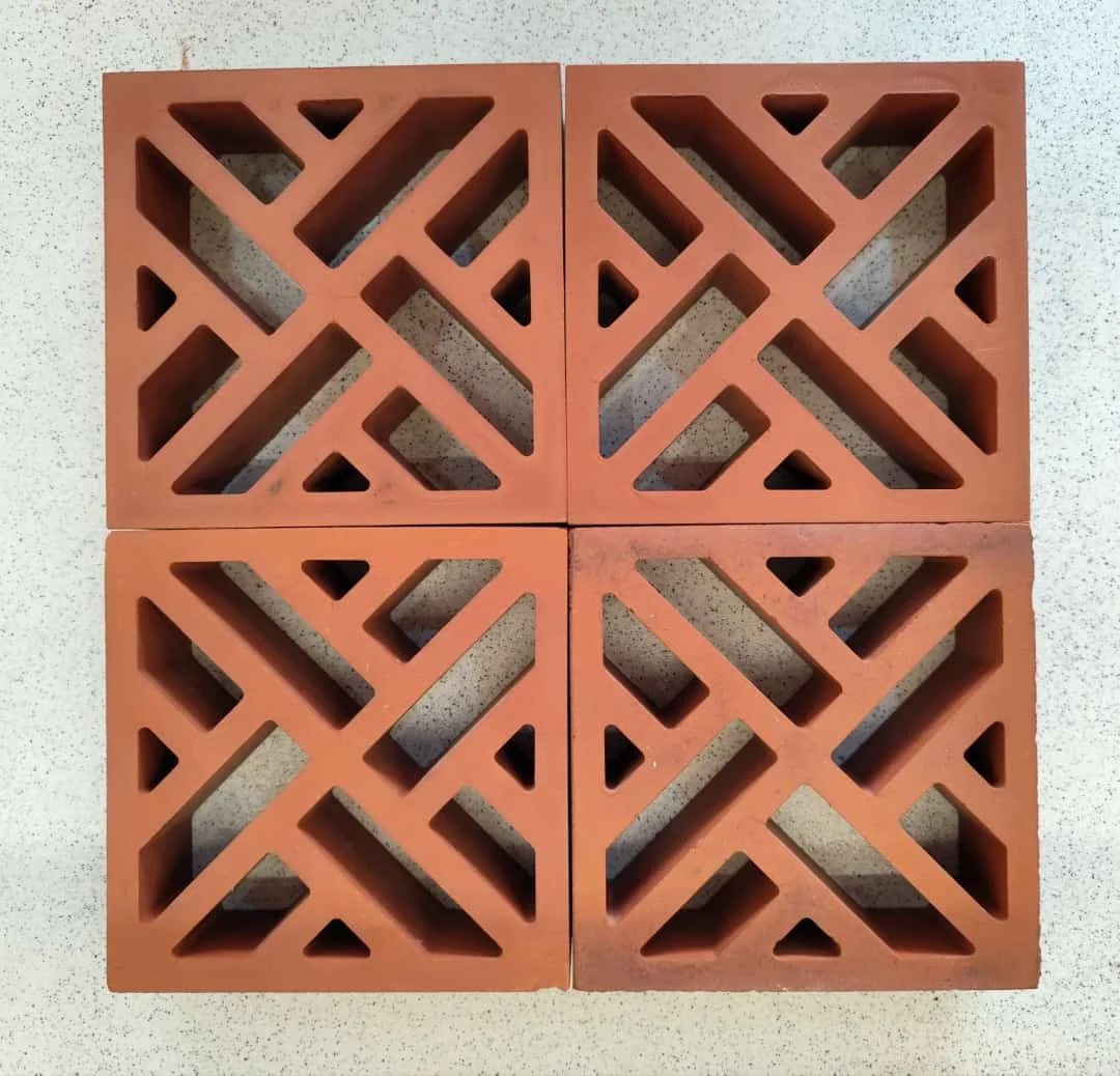 Zebra terracotta jali / Zebra Breeze Block
