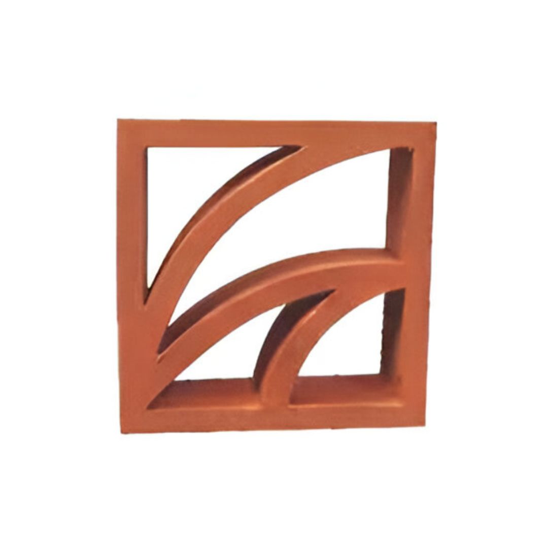 Lotus terracotta jali / Lotus Breeze Block