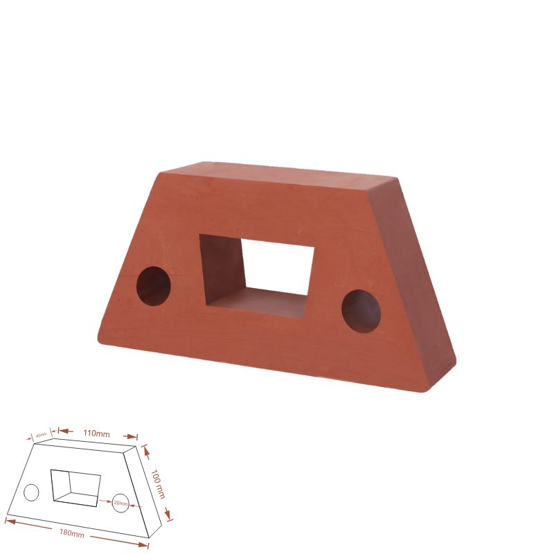 Half Hexa brick terracotta