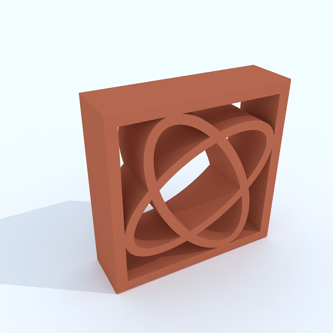 Topaz terracotta jali / Topaz Breeze Block