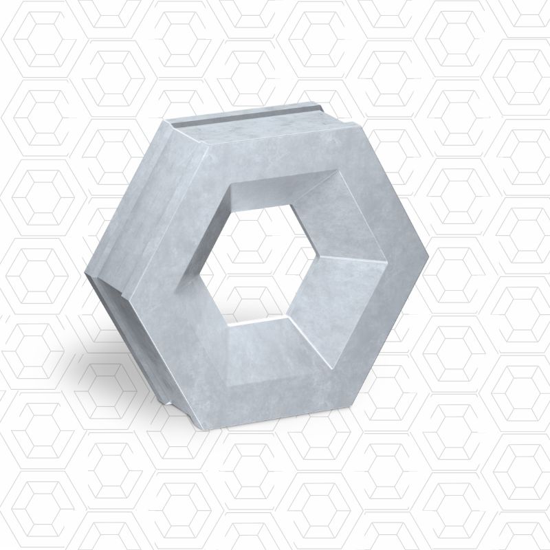 Sastkon concrete jaali / 6 Hexa Breeze Block