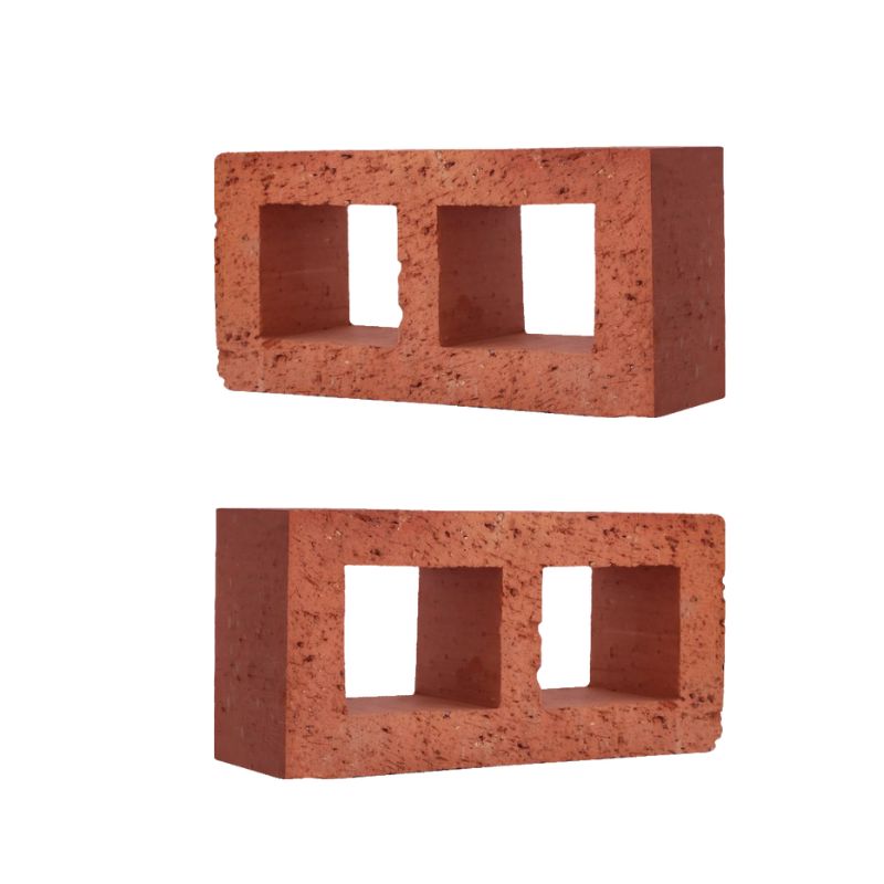 Two Hollow Rustic Finish terracotta Block
