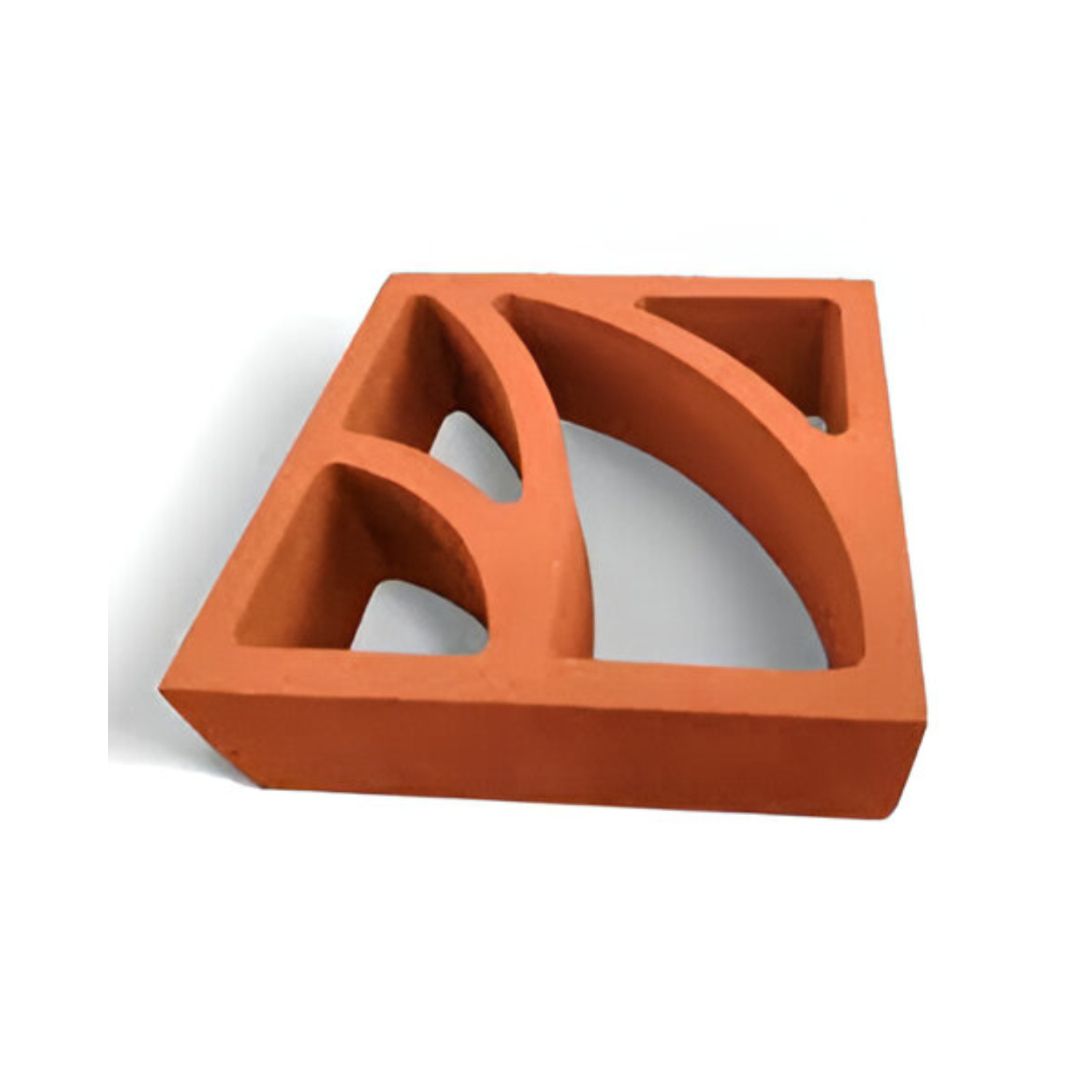 Lotus terracotta jali / Lotus Breeze Block