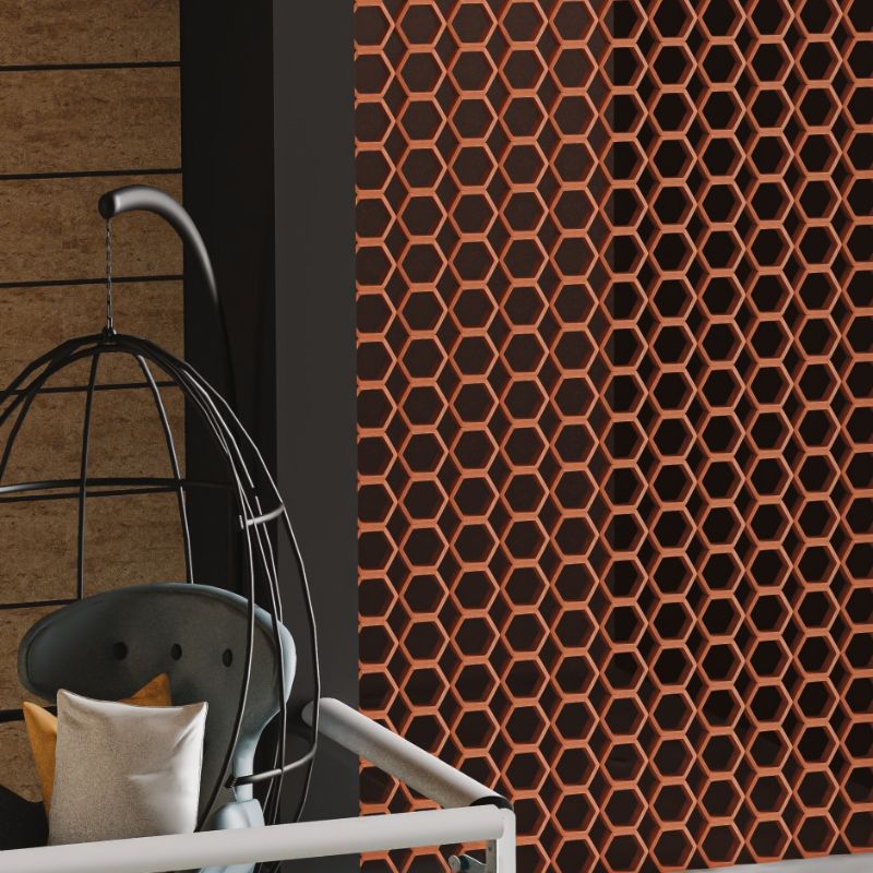 Hexagon Terracotta jali / Hexagon Breeze Block