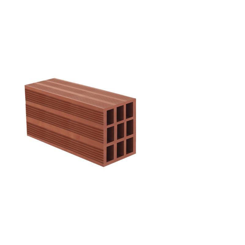 Hollow 9 Terracotta Block